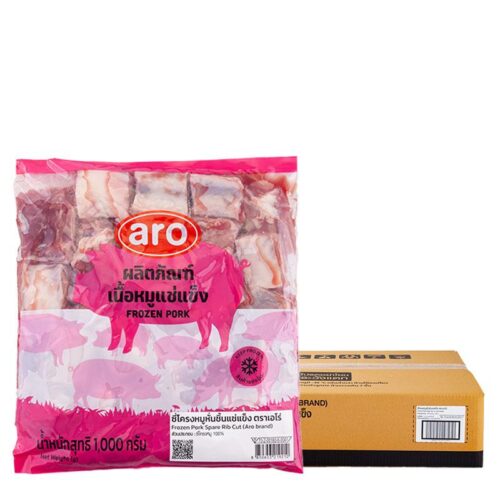 เอโร่ ซี่โครงหมูหั่นแช่แข็ง 1 ลัง (1 กก. x 10)