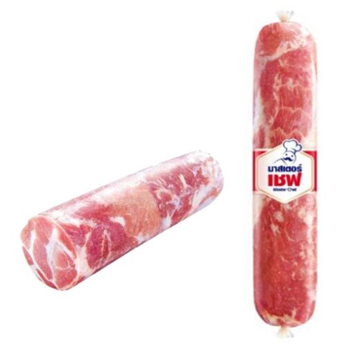 มาสเตอร์ เชฟ สันคอหมูม้วนกลมแช่แข็ง 1 ลัง (3 กก. x 4)