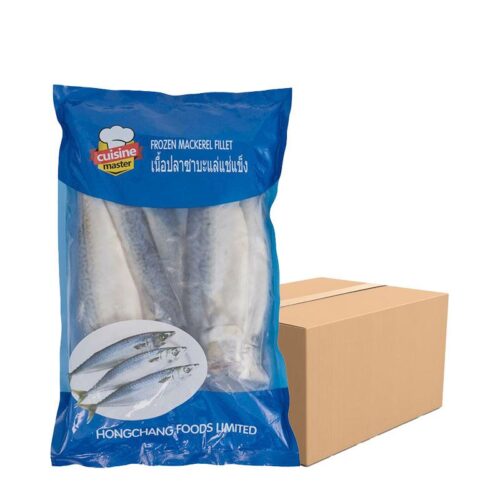 เนื้อปลาซาบะแล่แช่แข็ง ขนาด 80-110 ก./ชิ้น 1 ลัง (1 กก. X 10)