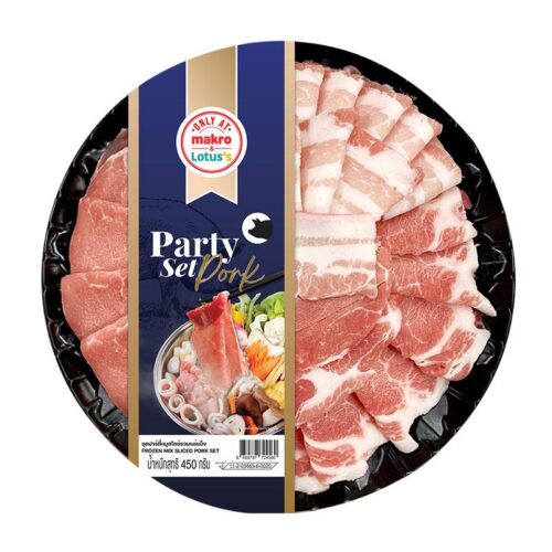 ชุดปาร์ตี้หมูสไลซ์รวมแช่แข็ง 450 ก.