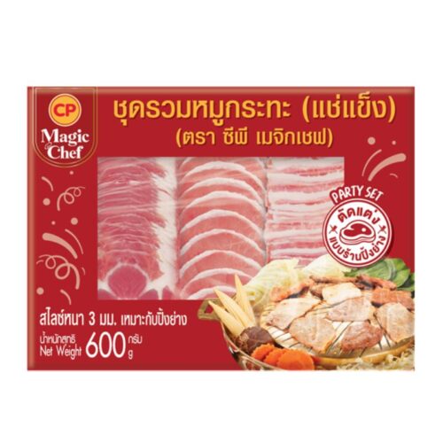 ซีพี ชุดรวมหมูกระทะแช่แข็ง 600 ก.