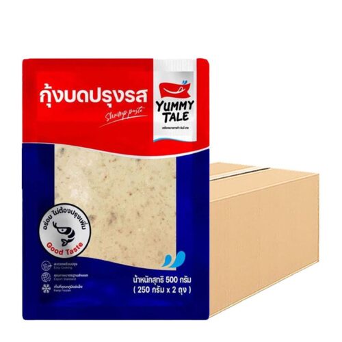 ยัมมี่เทล กุ้งบดปรุงรสแช่แข็ง 1 ลัง (500 ก. x 10)