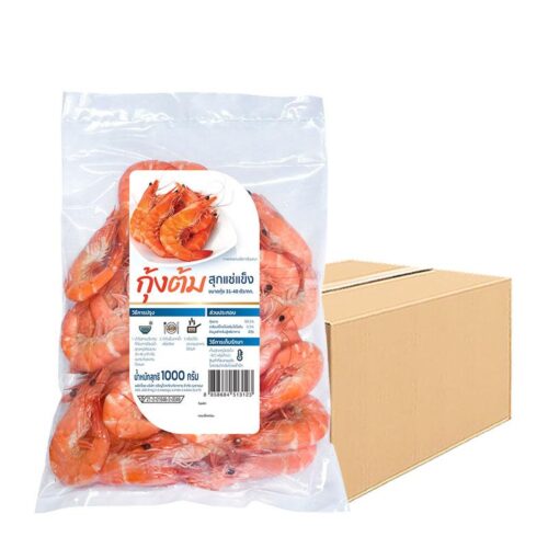 ซีพี กุ้งขาวต้มสุกแช่แข็ง (31-40 ตัว/กก.) 1 กก. x 10