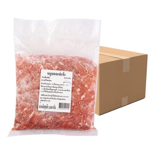 พีเอสฟู้ดส์ หมูบดผสมมัน 10% แช่แข็ง ยกลัง (1 กก. x 10)