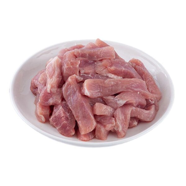 สะโพกหมูสดหั่นแดดเดียว 1 กก.