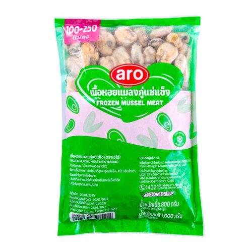 เอโร่ เนื้อหอยแมลงภู่แช่แข็ง เกรด B 100-250 ชิ้น 1 กก.