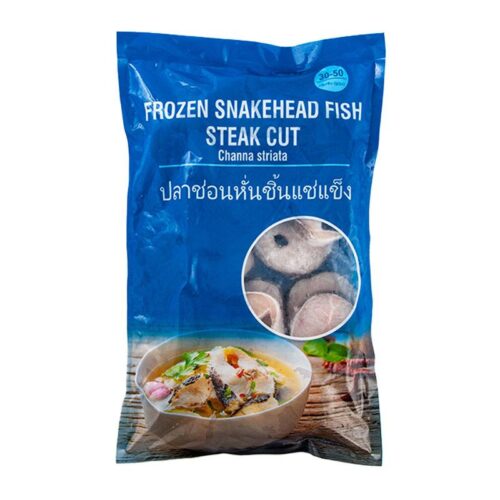 ปลาช่อนหั่นชิ้นแช่แข็ง 1 กก.