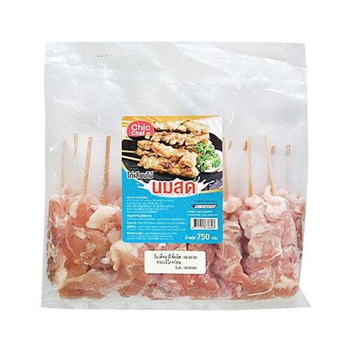 ชิคเชฟ ไก่เสียบไม้แช่แข็ง สูตรนมสด 750 ก.