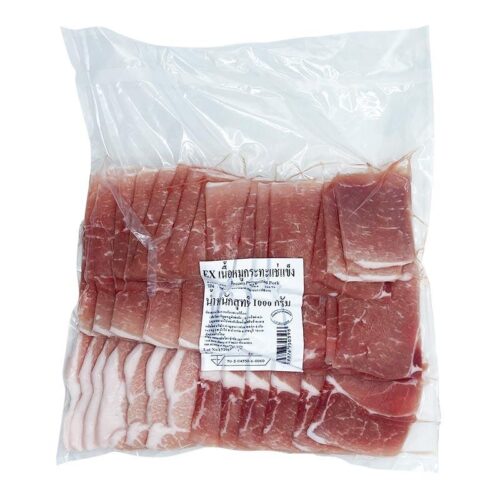 เนื้อหมูกระทะแช่แข็ง 1 กก.