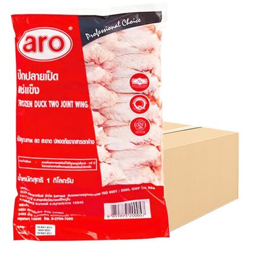 เอโร่ ปีกปลายเป็ดแช่แข็ง 1 ลัง (1 กก. x 12)