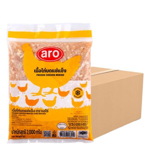 เอโร่ เนื้อไก่บดแช่แข็ง 1 ลัง (2 กก. x 6)