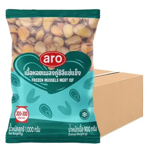 เอโร่ เนื้อหอยแมลงภู่ชิลีแช่แข็ง (200-300 ตัว/กก.) 1 กก. x 10