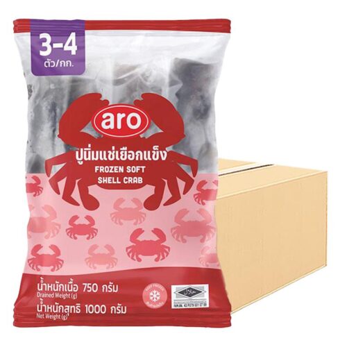 เอโร่ ปูนิ่มแช่แข็ง (3-4 ตัว/กก.) 1 กก. x 10