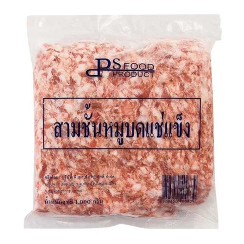 สามชั้นหมูบดแช่แข็ง 1000 กรัม