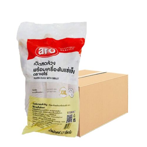 เอโร่ เป็ดพร้อมเครื่องในแช่แข็ง ขนาด XXL 2.7 กก. (ยกลัง)