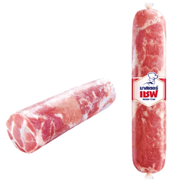 มาสเตอร์ เชฟ สันคอหมูม้วนกลมแช่แข็ง 3 กก.