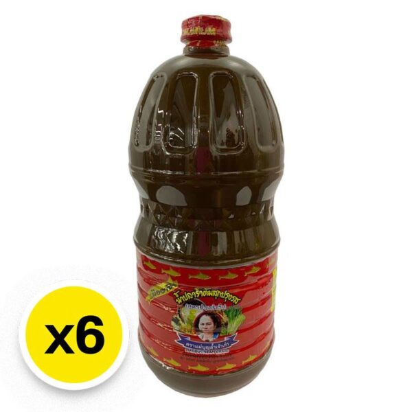 แม่บุญล้ํา น้ําปลาร้าปรุงรส 2 ล. x 6