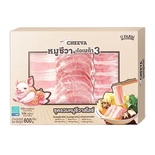 ยูฟาร์ม ชุดหมูชีวาสไลซ์แช่แข็ง 600 ก.