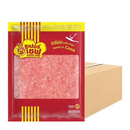 ซูเปอร์เชฟ หมูนุ่มปรุงรสแช่แข็ง 1 ลัง (1 กก. x 12)